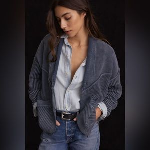 ANTHROPOLOGIE Pilcro Acid Wash Cardigan Sweater